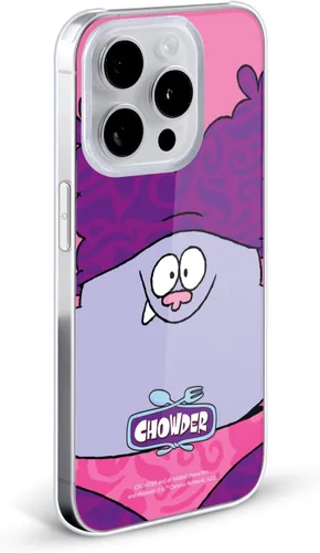 Vista 2 de Head Case Designs Officially Licensed Chowder: Animated Series Full Face Graphics Hard Back Case Compatible with Apple iPhone 14 Plus