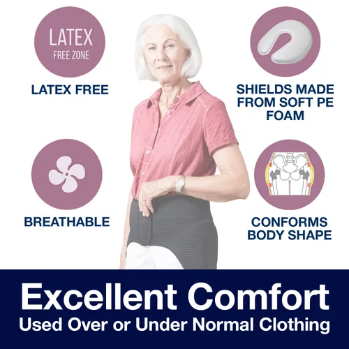 Vista 2 de SAFEHIP TYTEX - Cinturón protector de cadera activo para prevención de lesiones y fracturas de otoño, almohadillas de cadera para personas mayores