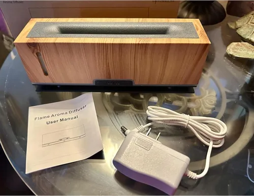 Vista 6 de Diffuserlove Difusor de Llama Difusores de Aceites Esenciales 200ml Difusores de Aroma de Chimenea para Dormitorio Aceites Esenciales Difusor