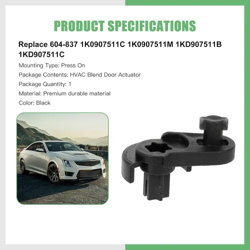 Vista 2 de SCITOO Actuador de puerta de mezcla de calentador HVAC, actuador de puerta de aire, repuesto para Audi para A3 2004-2013, para Audi para A3 Quattro