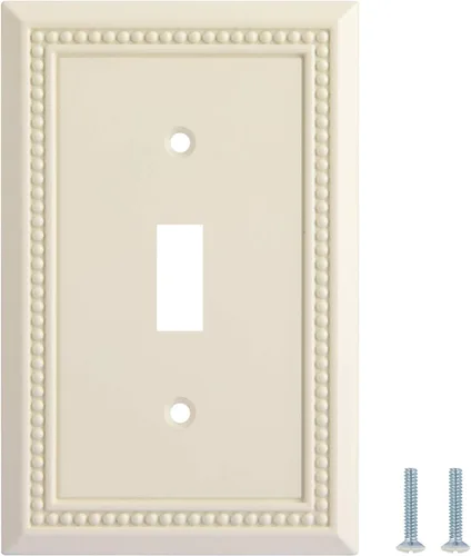 Vista 8 de Henne Bery Sunken Pearls - placa decorativa de pared, placa decorativa de pared, tapa de salida de la placa del interruptor, aleación de zinc sólida