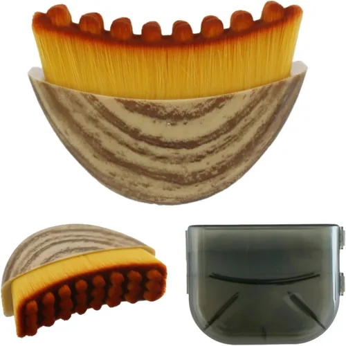 Cepillo facial de contorno linfático, masajeador de drenaje linfático, pinceles de maquillaje manual con cerdas suaves duraderas, cepillo de