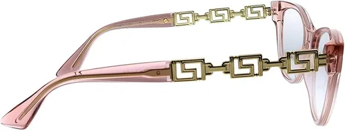 Vista 3 de Versace VE 3292 5322 - Gafas redondas de plástico transparente 2047in color rosa