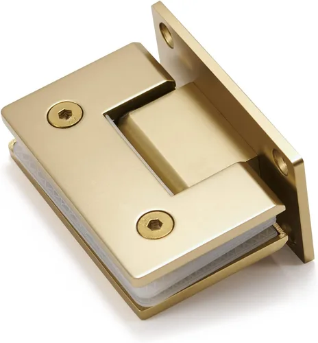 Vista 5 de Bisagra para puerta de vidrio de ducha, sólida de una pieza fundida de precisión con acero inoxidable 304 de 0.197 in de grosor, adecuada