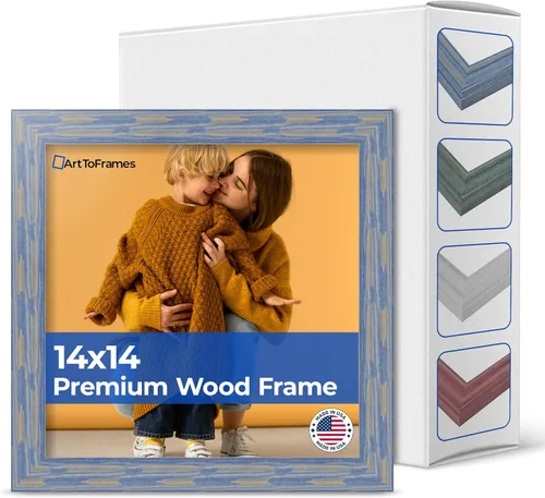 Vista 111 de Marco profundo de madera vincapervinca para fotografía 1.5 pulgadas de ancho.