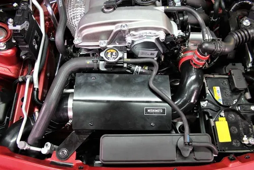 Vista 2 de Mishimoto MMAI-MIA-16WBK - Entrada de aire de alto rendimiento, compatible con Mazda MX-5 Miata 2016-2018, color negro