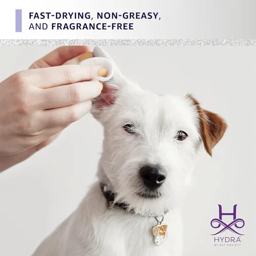 Vista 6 de Hydra Limpiador profesional de oídos, limpiador de oídos para gatos y perros, todas las razas y tipos de pelaje, 16.9 onzas