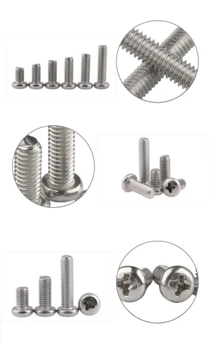 Vista 5 de Kit surtido de tornillos de máquina Phillips de acero inoxidable M2 M2.5 M3, 480 unidades, 12 tamaños