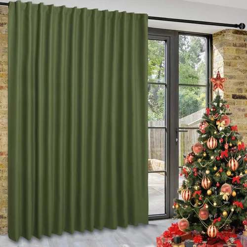 Vista 26 de DWCN - Cortinas para puerta corrediza de patio, cortinas extra anchas para puerta de vidrio, panel de cortina divisora de habitación con privacidad