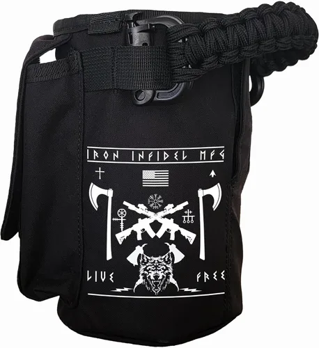 Vista 21 de Iron InfideI Battle Bottle Sleeve - Funda para botella de 64 oz y 32 oz, solo para botella de agua de acero de medio galón de 1L Cubierta Agua