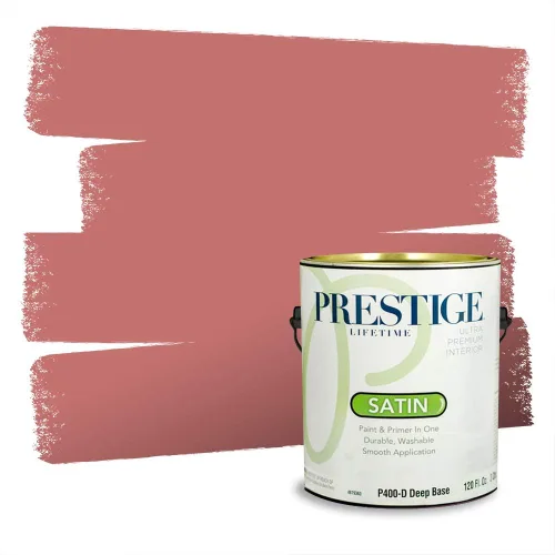Vista 525 de Prestige Paints Pintura exterior e imprimación en uno, 1 galón, plano, coincidencia comparable de Valspar* Amber Rose*