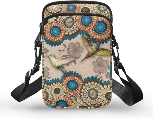 Small Crossbody Bags with Zipper and Multiple Shoulder Strap, Waist Bag for Women Men