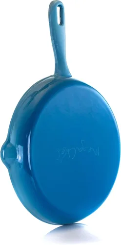 Vista 3 de MegaChef Sartén de hierro fundido esmaltado, 10.25 pulgadas, azul