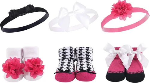 Vista 49 de Hudson Baby Conjunto de regalo de diadema y calcetines para niña