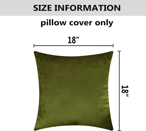 Vista 6 de Home Brilliant Funda de cojín decorativa para el hogar, en terciopelo, para sofá, silla, cama.