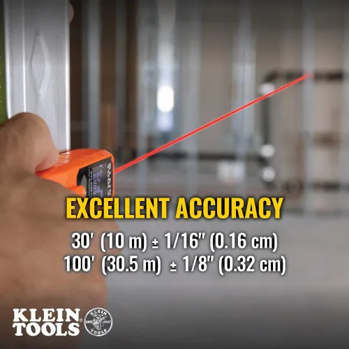 Vista 4 de Klein Tools Laser Distance Measure, Measures in Feet, Inches, Meters