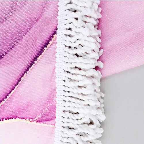 Vista 4 de Violet Mist Toallas de playa de microfibra de gran tamaño, redondas, teñido anudado, sin arena, de secado rápido, hippie, bohemio, circular, toalla