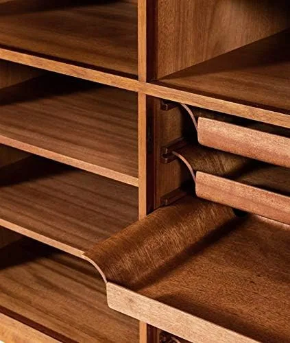 Vista 4 de Edge Supply Hoja de chapa de madera de caoba corte plano, 24 x 48 pulgadas, parte trasera de papel de 10 mil, cara de chapa de grado "A" - Hoja