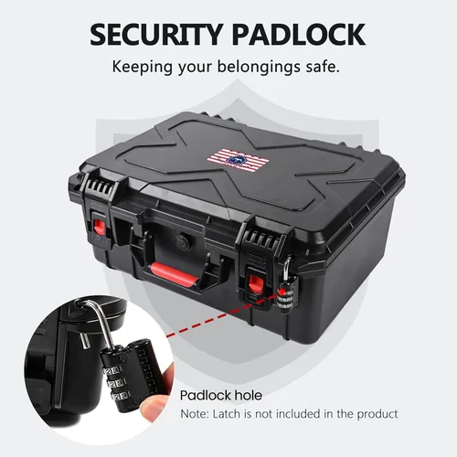 Vista 4 de Kinghardcase Estuches para armas de mano, 5 estuches para pistolas y 21 cargadores Estuches para pistolas precortados con múltiples pistolas a