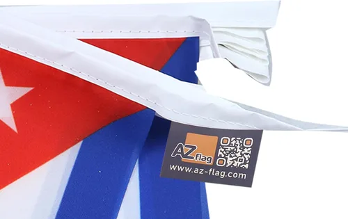Vista 3 de Cuba 4 metros Bunting Bandera 20 Banderas 6" x 4" – Cadena Cubana Banderas Bandera de 10 x 15 cm – AZ