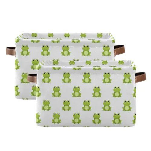 Vista 25 de Emelivor ABC - Contenedor de almacenamiento plegable con asa rectangular impermeable ABC Dinosaurios cesta para almacenamiento cubo organizador