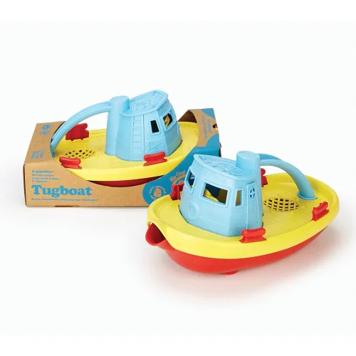 Vista 4 de Green Toys, Remolcador, azul