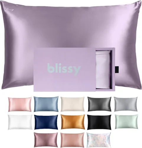 Vista 13 de Funda de almohada de seda Blissy - 100% pura seda de morera - 22 Momme fibras de alta calidad 6A - Funda de almohada de seda para cabello y piel