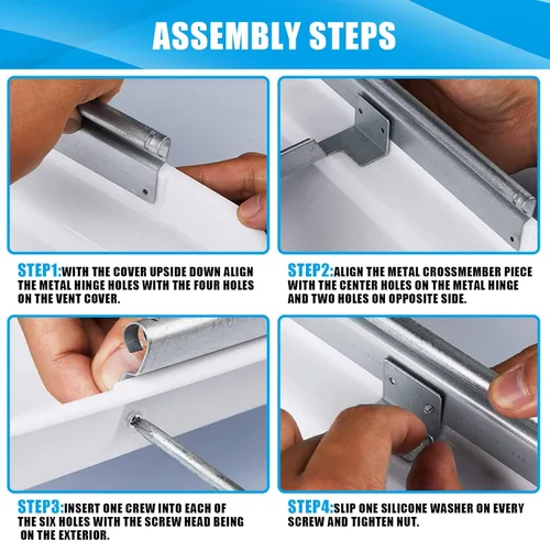 Vista 2 de Jack Boss Juego de 1 Paquete Cubierta de Ventilación para Techo, Tapa de Ventilación de Repuesto de 14 Pulgadas para Interior de RV Remolque Cámper
