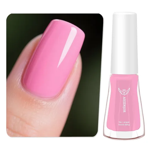 Vista 12 de Esmalte de uñas negro, esmalte de uñas de secado rápido, sin rayas, esmalte de uñas de larga duración para uñas de boda de otoño, manicura acogedora