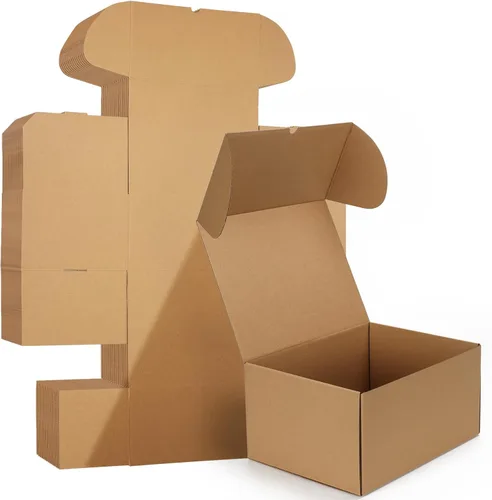 Vista 31 de HORLIMER - Juego de 50 cajas de envío de 4x3x2, caja de cartón corrugado marrón para embalaje de pequeñas empresas