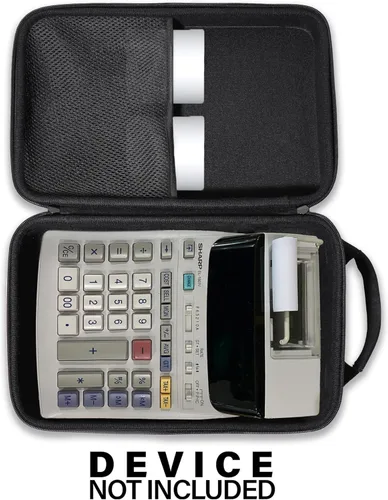 Vista 3 de CaseSack Estuche de calculadora de impresión para calculadora de impresión de tinta Sharp EL-1801V