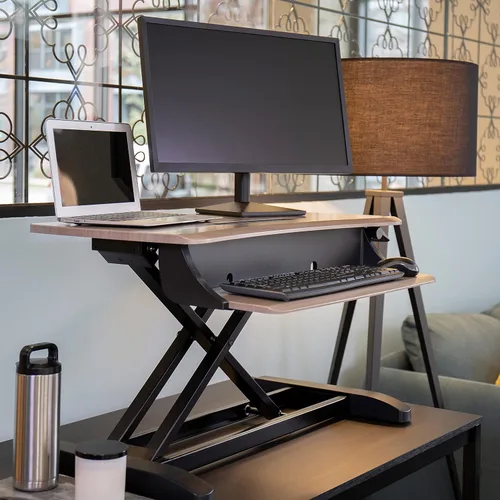 Vista 2 de Escritorio Ergotron WorkFit-Z Mini ajustable, color gris