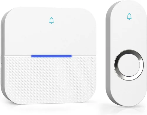 Vista 15 de AIDA - Timbre inalámbrico iluminado, timbre de puerta impermeable para el hogar de 1,000 pies de alcance, 5 niveles de volumen con 58 timbres