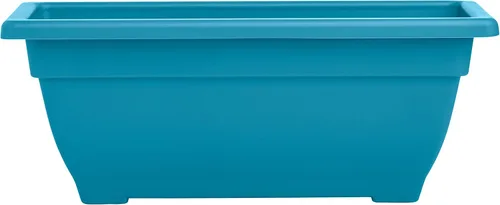 Vista 7 de Maceta rectangular de 16 pulgadas para interiores y exteriores, duradera, resistente a los rayos UV, caja de plástico de 2 galones para ventana, uso