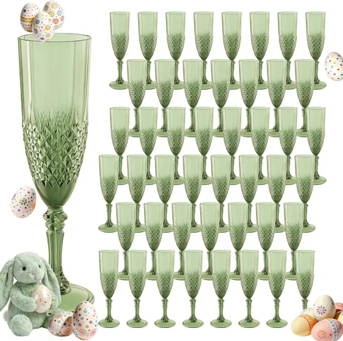 Vista 8 de Copas de champán de plástico, 12 copas de vino de plástico ámbar, inastillables, reutilizables, para bodas, despedidas de soltero, brindis y eventos