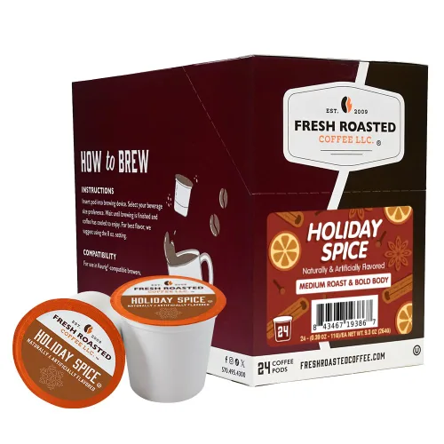Vista 12 de Fresh Roasted Coffee, Blackbeard's Revenge, tueste medio, 24 cápsulas para cafeteras K-Cup