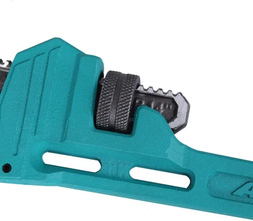 Vista 5 de Llave de tubería de 8 pulgadas, llave de plomería de acero al cromo vanadio, duradera y resistente al desgaste, se puede utilizar para tuberías