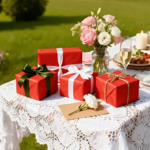 Vista 6 de Bobobag 100 hojas de papel de seda rojo a granel de 20"X14" para bolsas de regalo, papel de envolver, Navidad, bodas, cumpleaños, despedidas