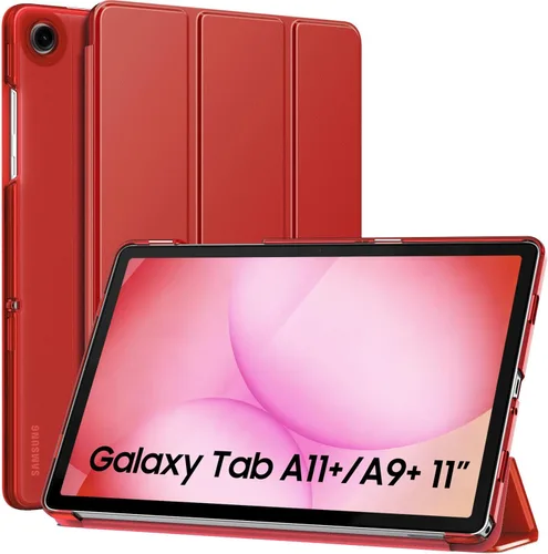Vista 38 de MoKo Funda para Galaxy Tab A9+/A9 Plus de 11 pulgadas 2023, Funda Protectora Inteligente Delgada con Soporte y Carcasa Trasera Translúcida de PC