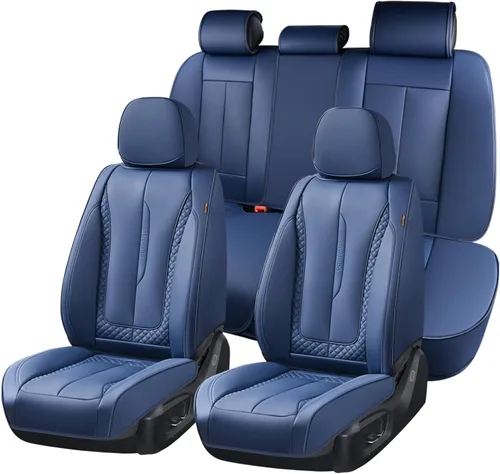 Vista 33 de Coverado - Fundas de asiento delantero de coche, fundas de asiento de cuero de lujo para automóviles, fundas de asiento de automóvil protectoras