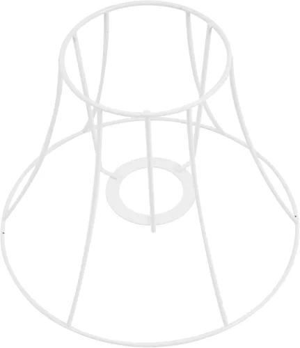 Housoutil Soporte de pantalla de metal para lámpara, soportes de alambre para cables, marco de pantalla colgante, lámpara de escritorio vintage,