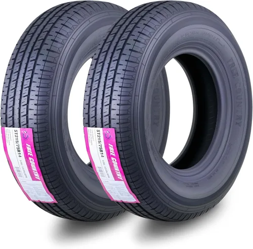 Vista 9 de Free Country GRAND RIDE Juego de 2 neumáticos Premium para remolque ST 175/80R13 de 6 capas, Rango de carga C con protector contra roces