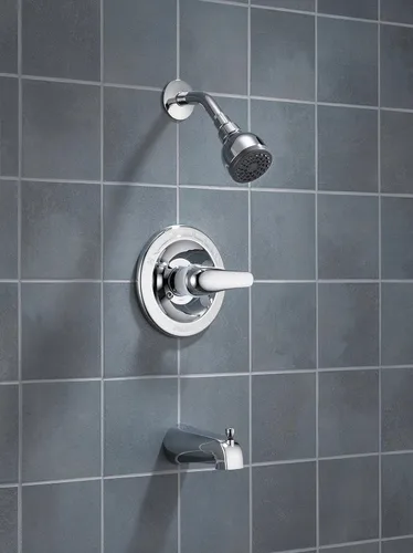 Vista 2 de Peerless P188720 Classic - Manijas combinadas completas para bañera y ducha, cromadas