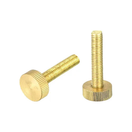 Vista 29 de uxcell Tornillos moleteados para pulgar, pernos planos de latón M3x4mm, sujetadores para PC, electrónicos, mecánicos, 2