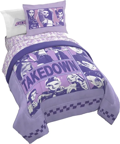 Jay Franco El juego de edredón para niños incluye sábanas y fundas de almohada, juego de cama suave y acogedor para decoración elegante de