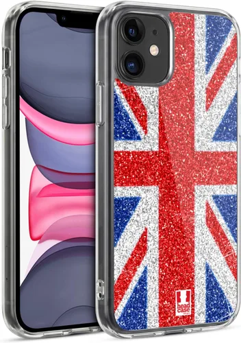 Vista 228 de Head Case Designs Blue Gingham Union Jack Collection - Funda de gel suave compatible con Apple iPhone 7 Plus/iPhone 8 Plus
