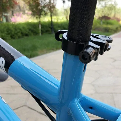 Vista 6 de Abrazadera de poste de asiento de bicicleta de 1.126 in para poste de asiento de 1.000 in - Abrazadera de liberación rápida de aleación de aluminio