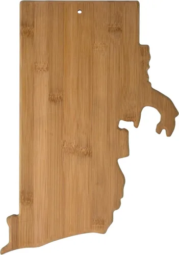 Vista 25 de Tabla para cortar y servir modelo Alabama de Totally Bamboo, de bambú 100%, para cocina y entretenimiento, Alabama, Marrón