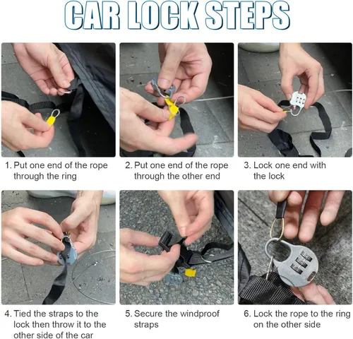 Vista 9 de Funda impermeable de repuesto para camioneta Nissan Frontier Crew Cab cama de 5 pies, 6 capas para todo tipo de clima, cubierta de camión con puerta