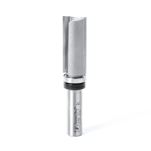 Vista 8 de Amana Tool 45460-3US Broca de enrutador con punta de carburo, plantilla de inmersión de recorte uniforme, ángulo de corte superior, 1/2 pulg.